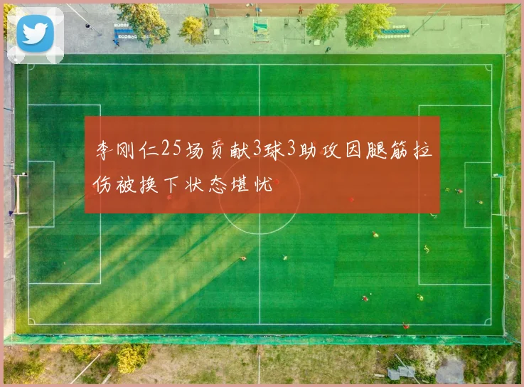 李刚仁25场贡献3球3助攻因腿筋拉伤被换下状态堪忧